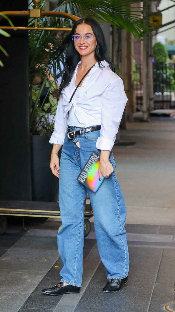 Katy Perry in a White Shirt