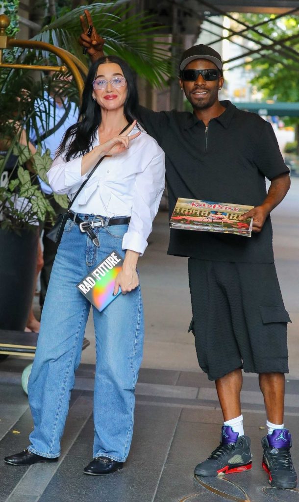 Katy Perry in a White Shirt