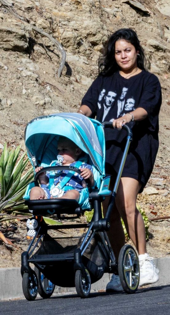 Vanessa Hudgens in a Black Tee