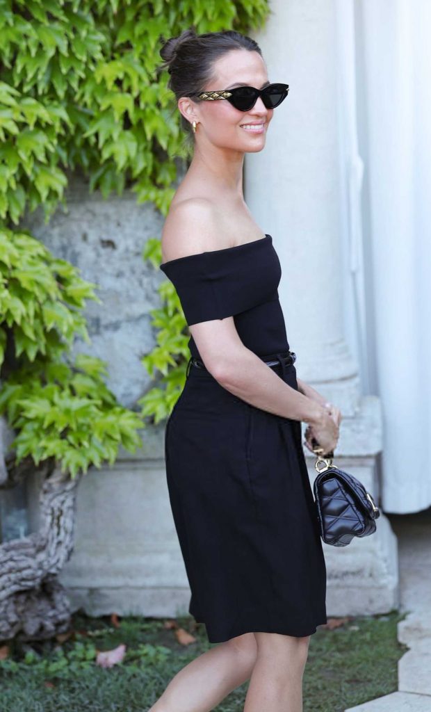 Alicia Vikander in a Black Top