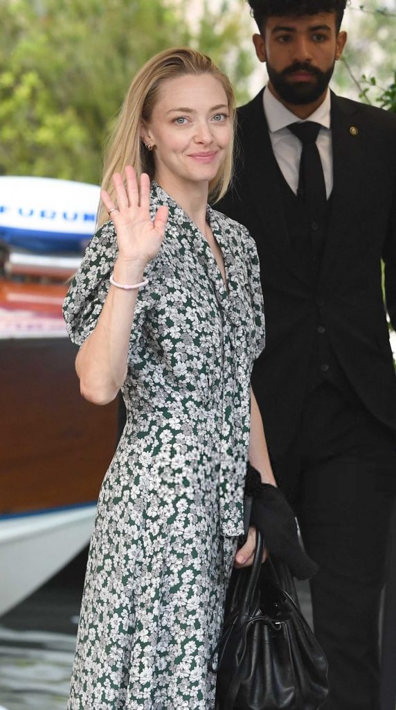 Amanda Seyfried in a Floral Dress