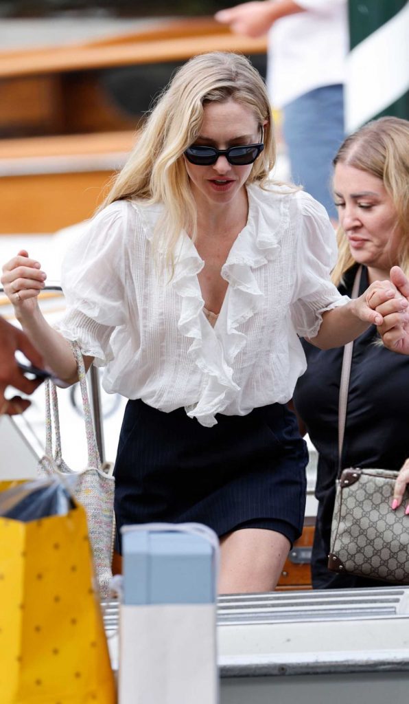 Amanda Seyfried in a White Blouse