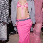 Amelia Hamlin Attends the Attico Fashion Show During 2025 Milan Fashion Week in Milan