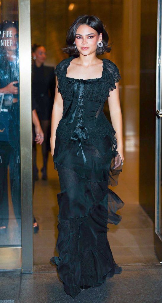 Ariana Greenblatt in a Black Dress