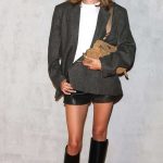 Benedetta Porcaroli Attends the Prada Fashion Show During 2025 Milan Fashion Week in Milan
