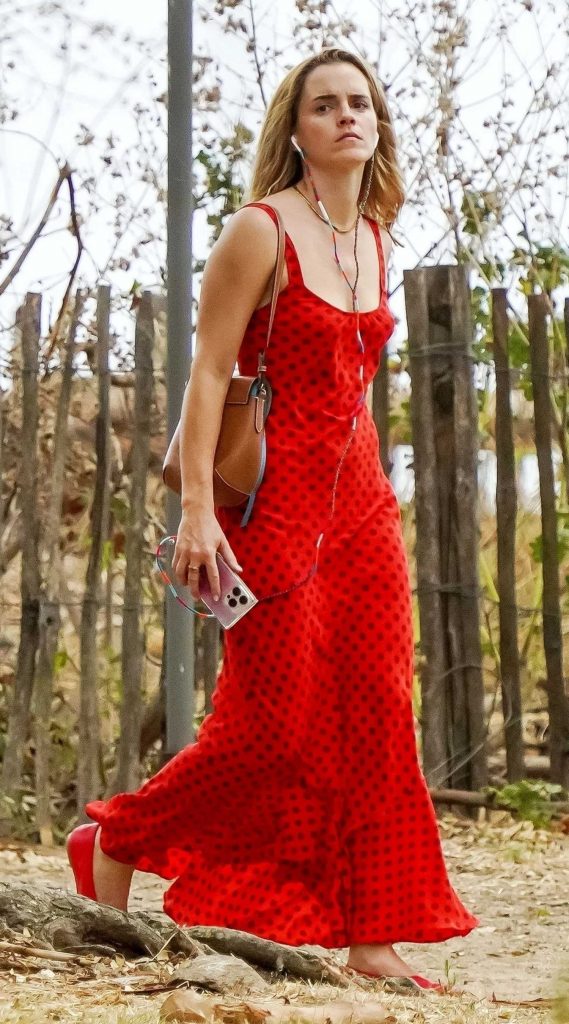 Emma Watson in a Red Dress