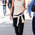 Kendall Jenner in a Beige Top Was Seen Out in SoHo in New York City