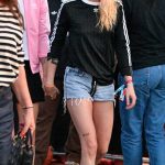 Kristen Stewart in a Black Adidas Long Sleeves T-Shirt Was Seen Out in Pasadena