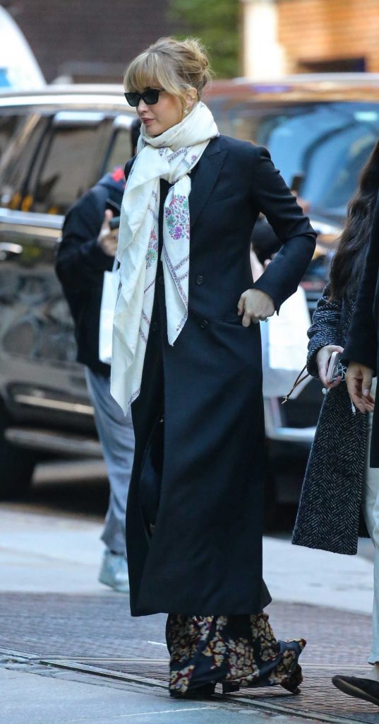 Jennifer Lawrence in a Black Coat