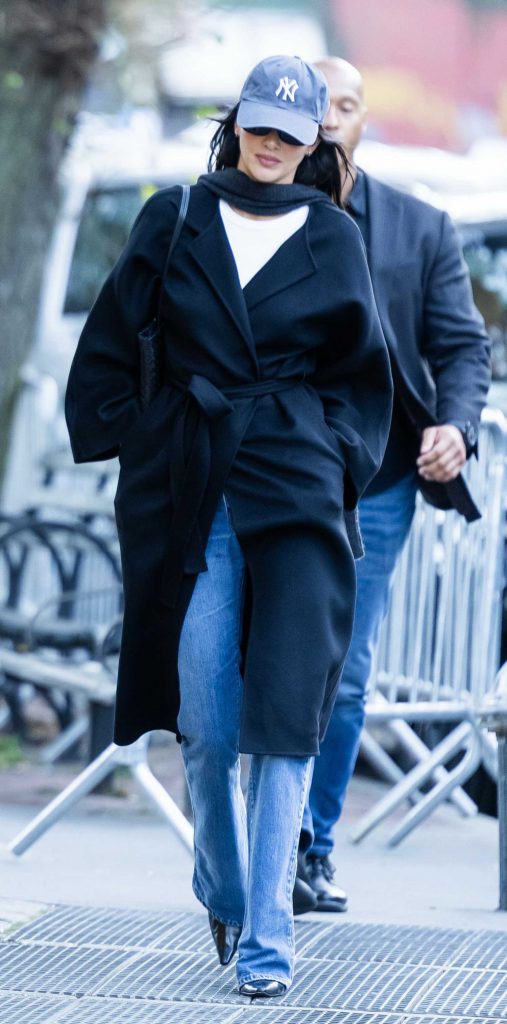 Kendall Jenner in a Black Coat