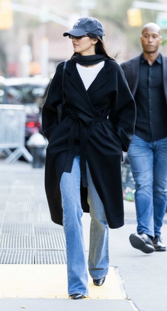 Kendall Jenner in a Black Coat
