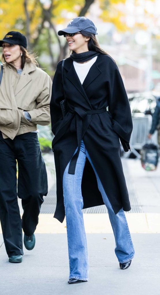 Kendall Jenner in a Black Coat
