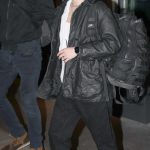Kristen Stewart in a Black Leather Jacket Was Seen Out in Paris