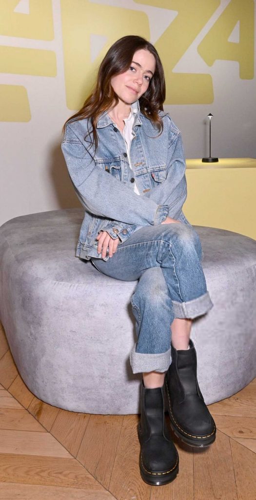 Molly Gordon in a Black Boots