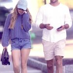 Sydney Sweeney in a Blue Denim Shorts Was Seen Out with Scooter Braun During a Shopping Trip in The Hamptons in NYC