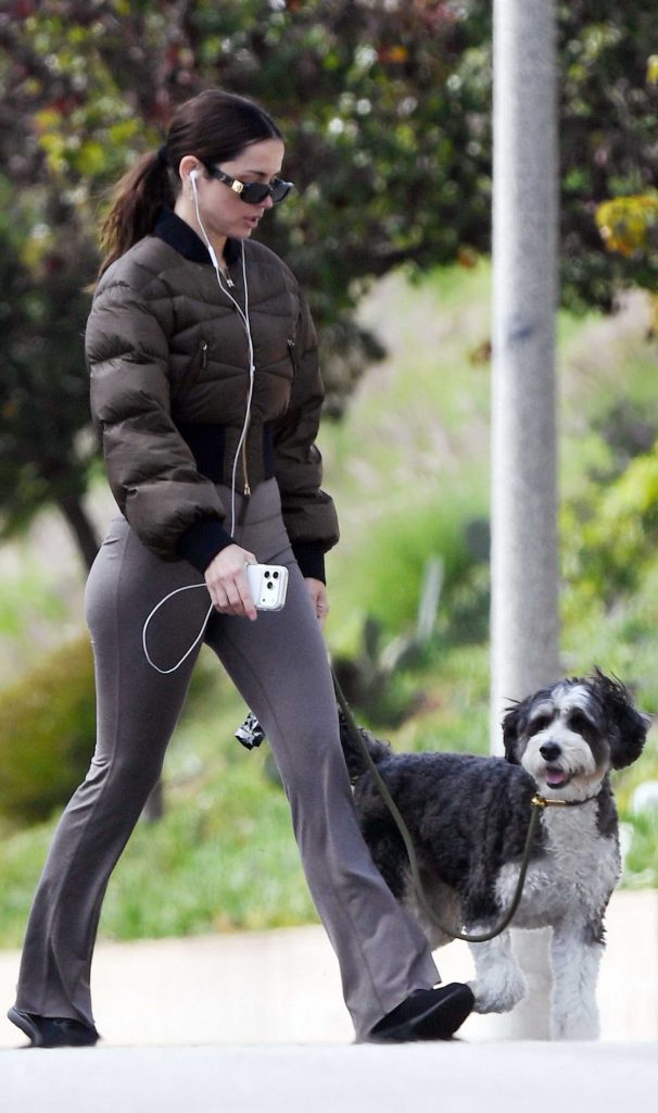 Ana de Armas in a Brown Jacket