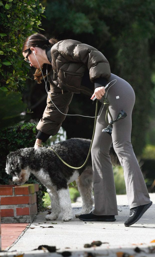 Ana de Armas in a Brown Jacket