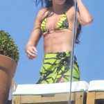Dua Lipa in a Green Bikini in Rio de Janeiro