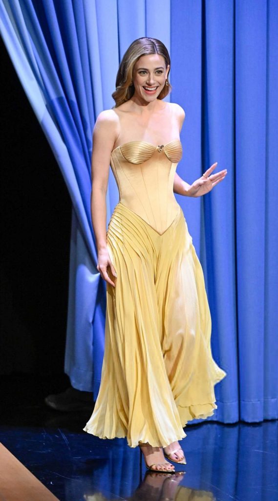 Lili Reinhart in a Yellow Dress