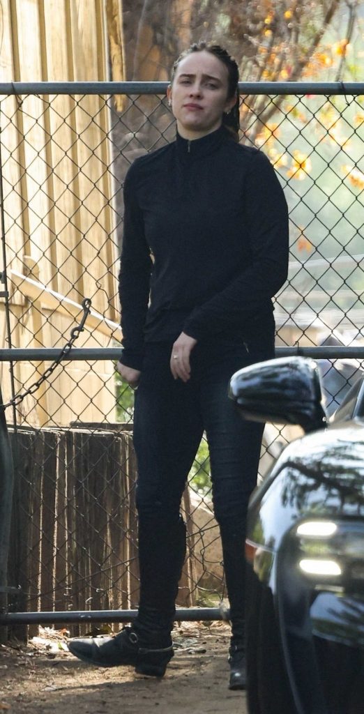 Billie Eilish in a Black Ensemble