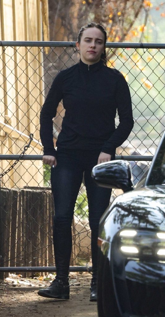 Billie Eilish in a Black Ensemble