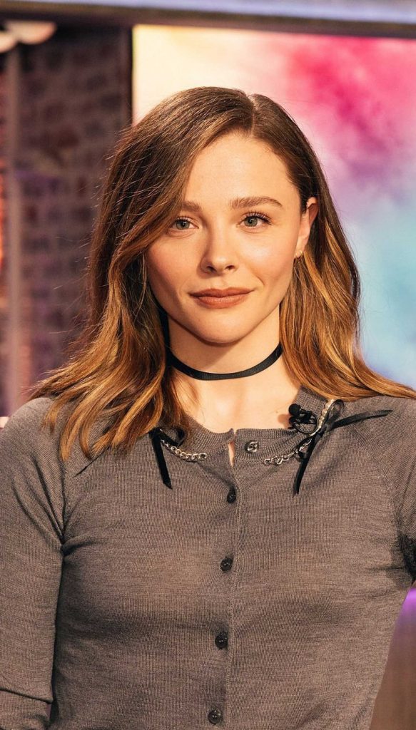 Chloe Moretz in a Black Skirt