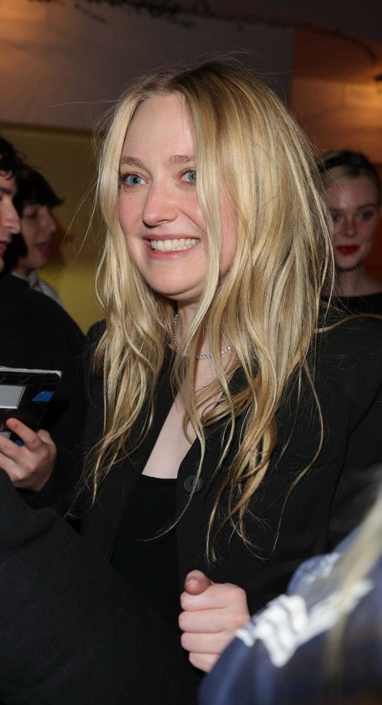 Dakota Fanning in a Black Blazer