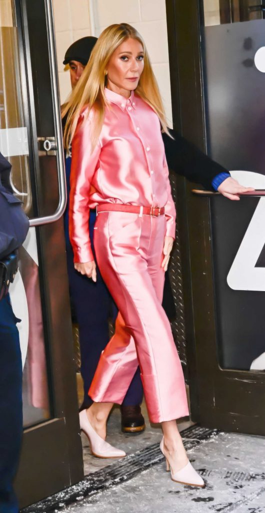 Gwyneth Paltrow in a Pink Ensemble