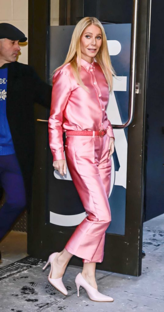 Gwyneth Paltrow in a Pink Ensemble