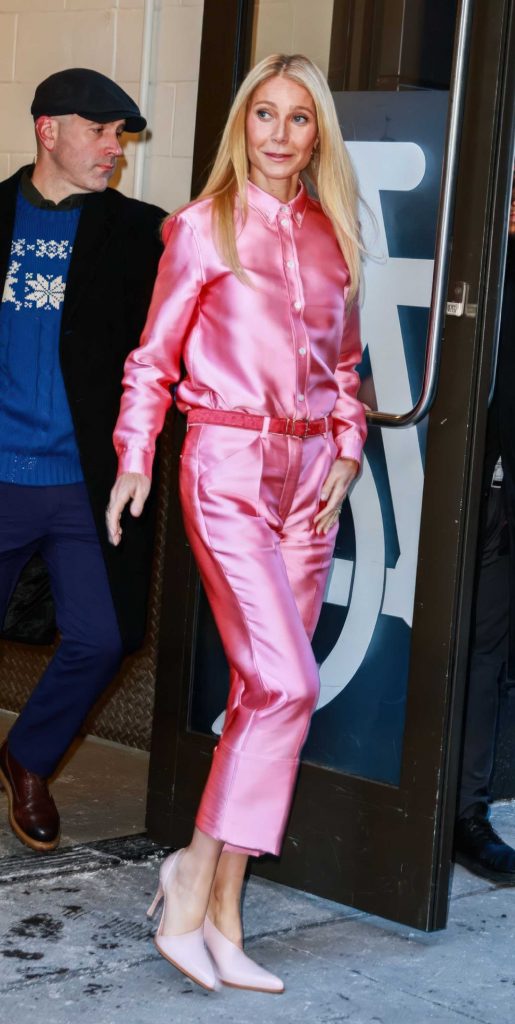 Gwyneth Paltrow in a Pink Ensemble