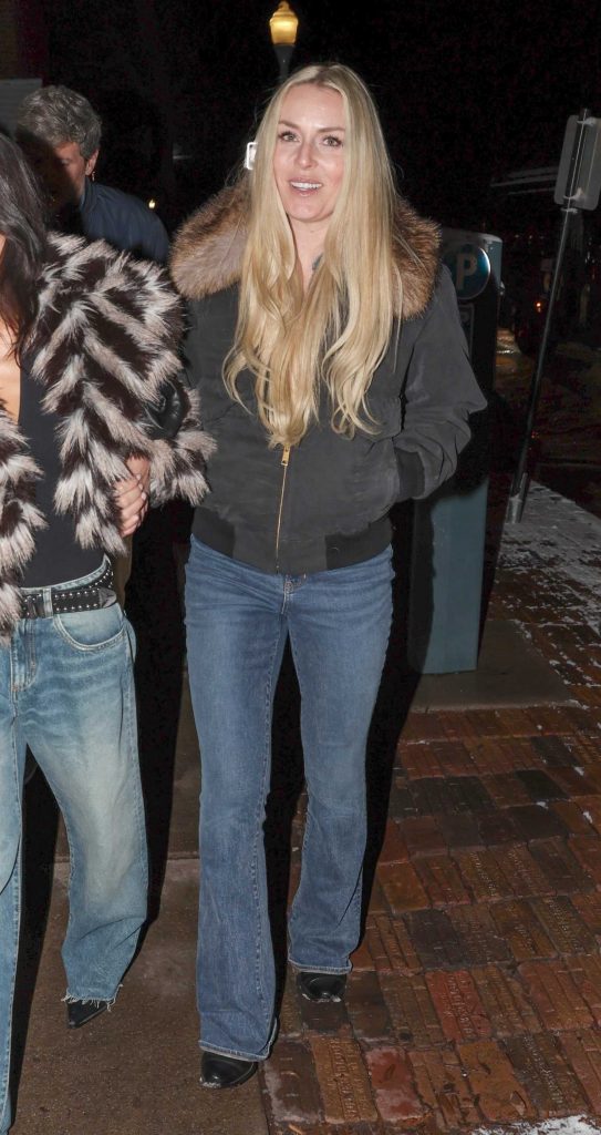 Lindsey Vonn in a Black Jacket