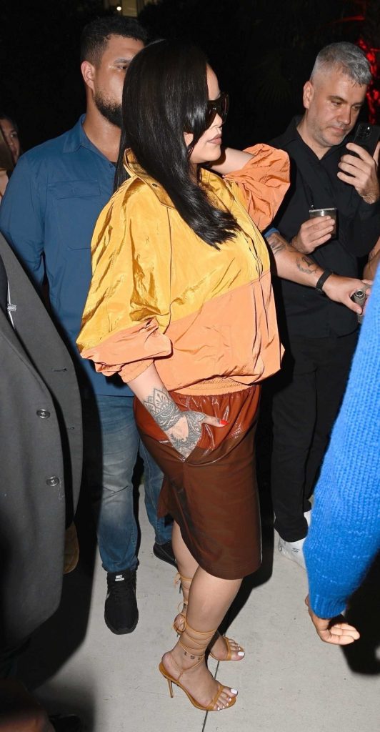 Rihanna in a Yellow Jacket