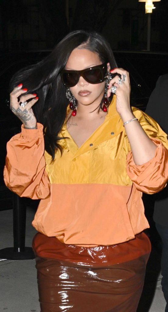 Rihanna in a Yellow Jacket