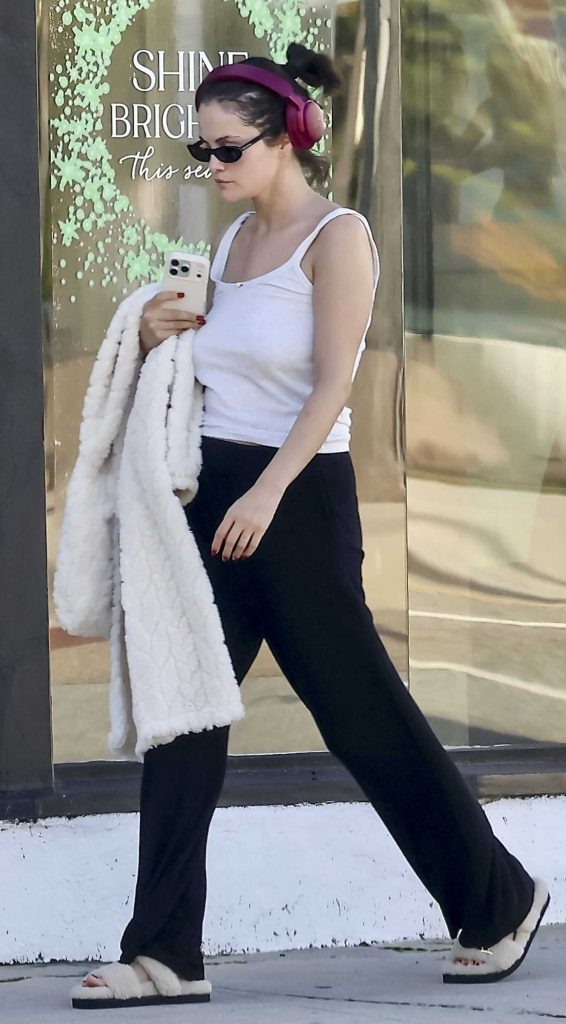 Selena Gomez in a White Top