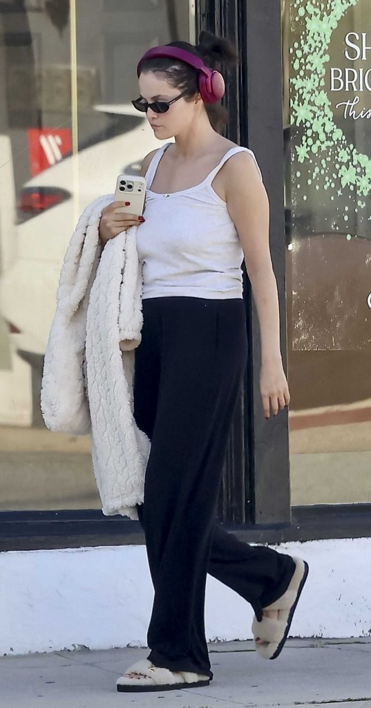 Selena Gomez in a White Top