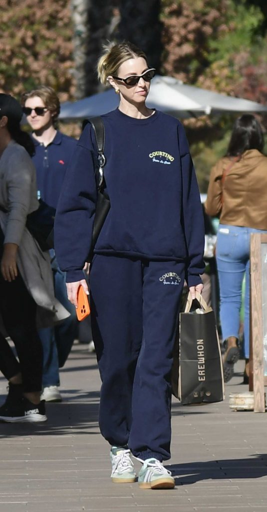 Whitney Port in a Blue Sweatsuit