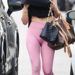 Ana de Armas in Pink Workout Ensemble Leaves a Gym in Los Angeles