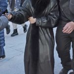 Jenna Ortega in a Black Leather Coat Was Seen Out in Park City