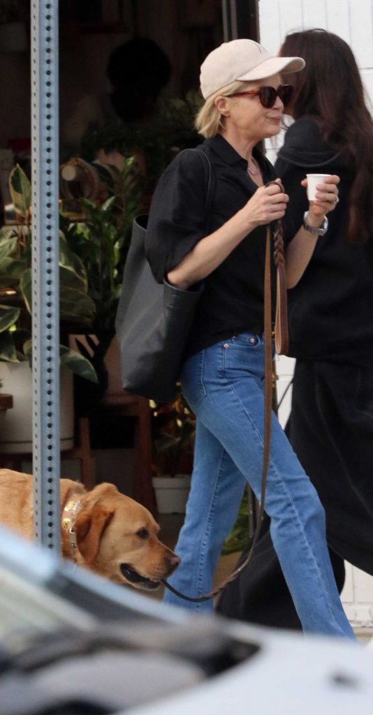 Selma Blair in a Black Shirt