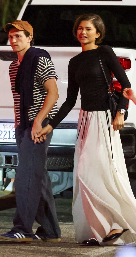 Zendaya in a White Skirt