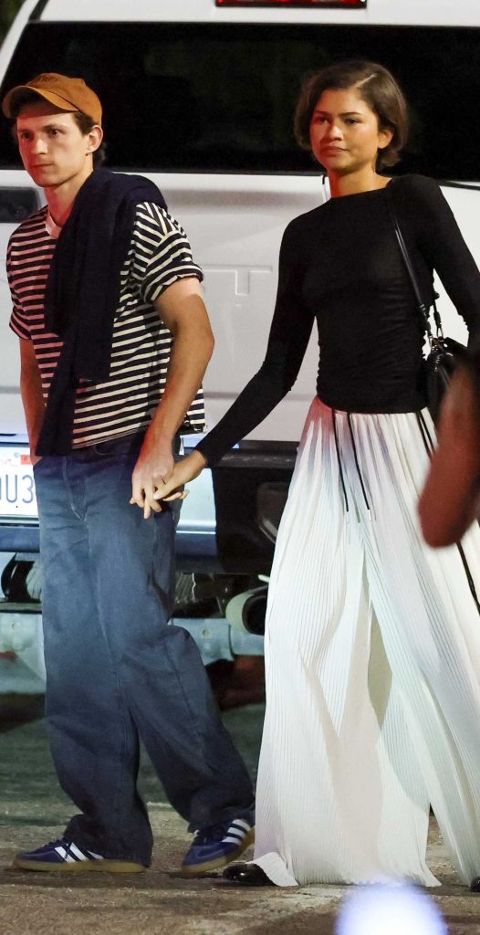 Zendaya in a White Skirt