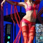 Addison Rae Performs During 2026 Coachella Valley Music and Arts Festival in Indio