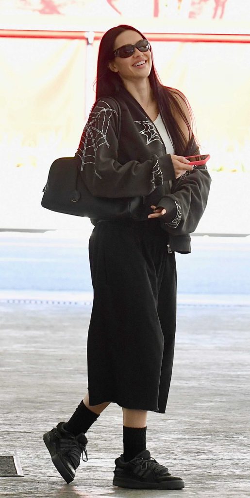 Amelia Hamlin in a Black Outfit