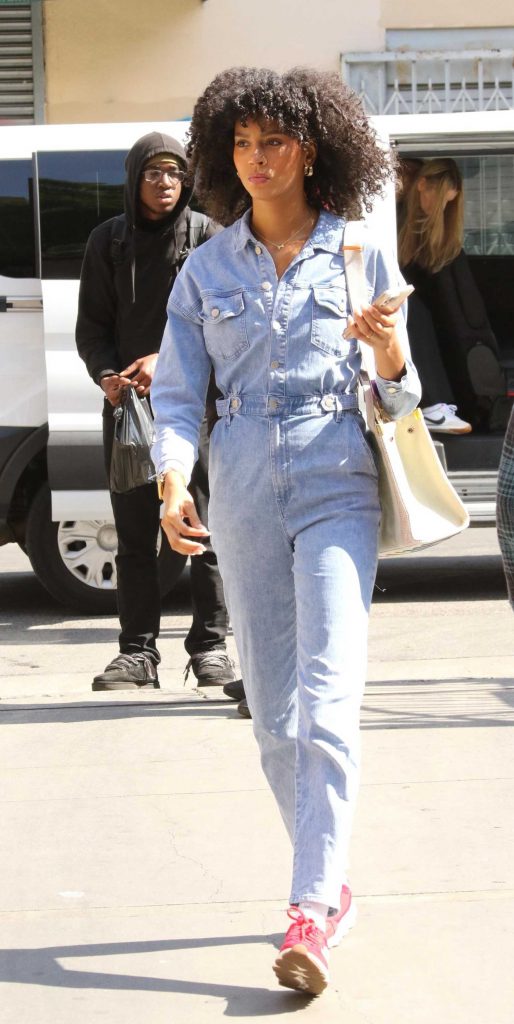 Christine Obanor in a Red Sneakers