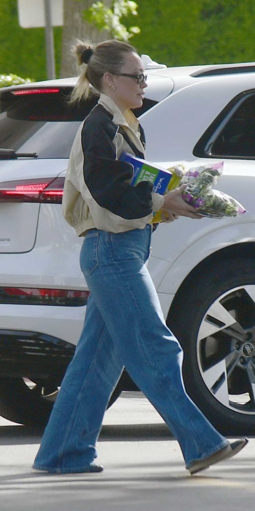 Hilary Duff in a Blue Jeans