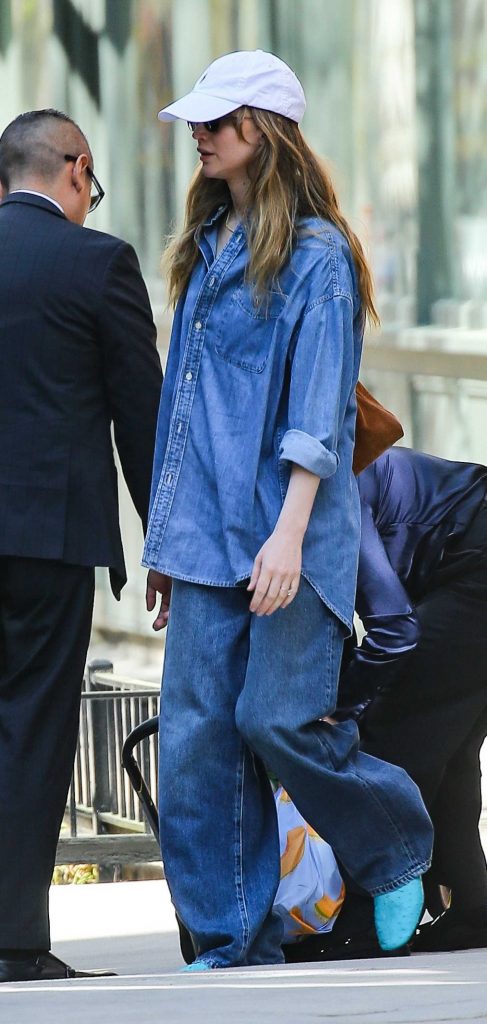 Jennifer Lawrence in a White Cap