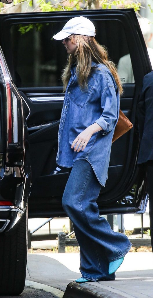 Jennifer Lawrence in a White Cap