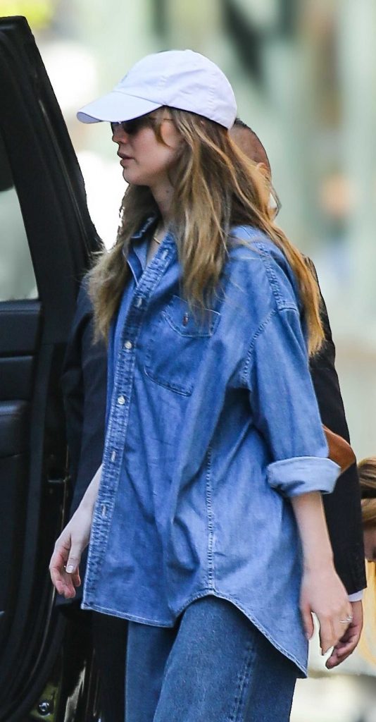 Jennifer Lawrence in a White Cap