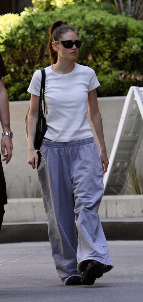 Leni Klum in a White Tee