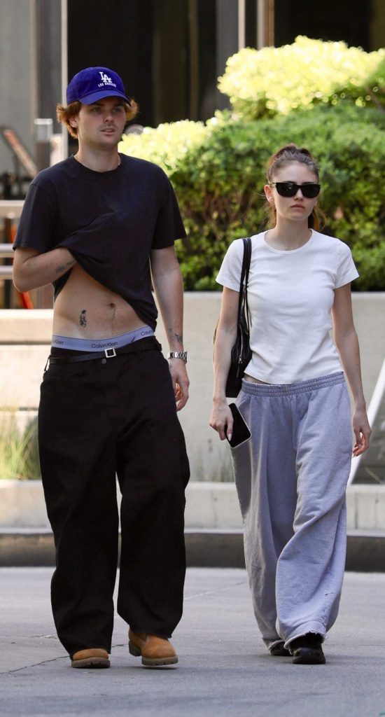 Leni Klum in a White Tee